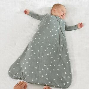 Gunamuna Bamboo Starry Gray Baby Sleep Sack 2.5 TOG